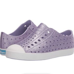 Purple Sparkle Native Shoes (sz 25)